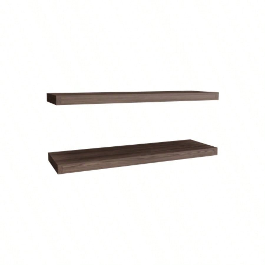 Floating Shelf, Living Room, Dark Walnut
