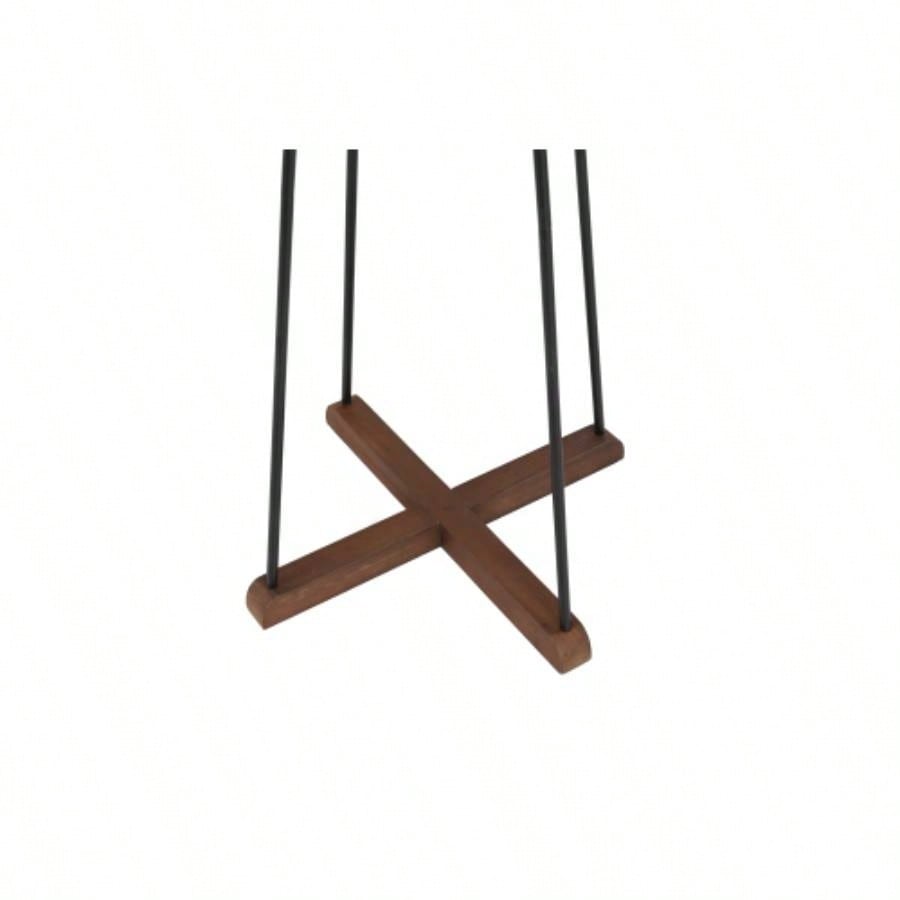 Reclaimed Wood and Metal Freestanding Coat Rack with Hooks use in bedroom, living room