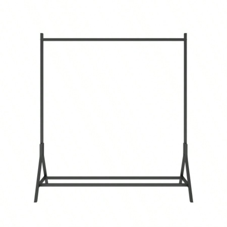 Garment Rack Freestanding Hanger Multi - functional Single pole Bedroom Clothing Rack Bedroom, Black