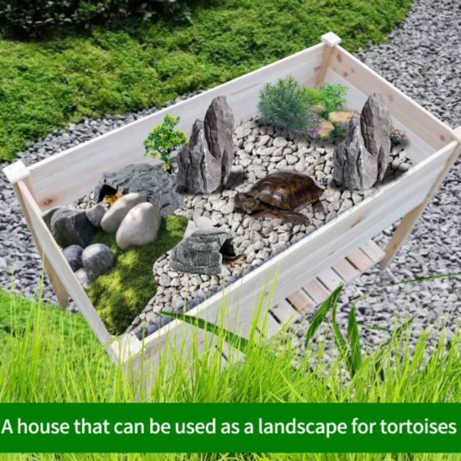 Raised Garden Bed Planter Box with Storage Shelf Wooden Elevated Vegetable Growing Bed Flower/Herb/Backyard/Patio/Balcony 48.5x30x24.4incolourless