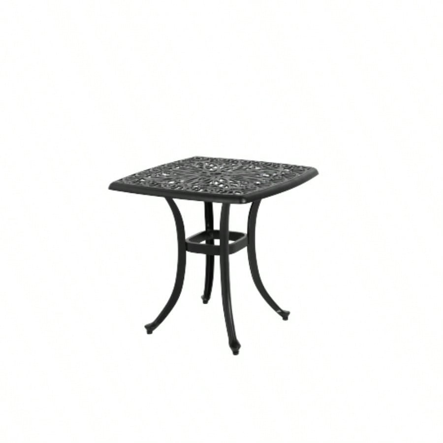 Bistro Set 3 Piece Rustproof Cast Aluminum Patio Furniture Sets 2 Chairs and 1 Round Table Outdoor, Garden, Patio, Balcony, black
