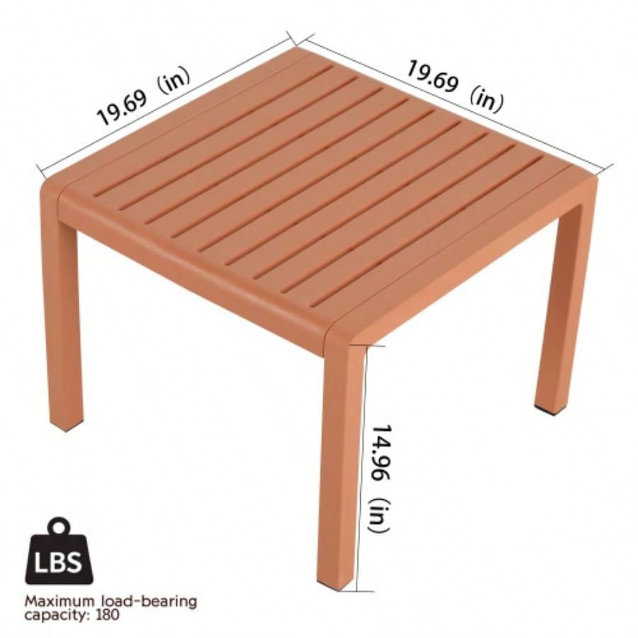 2 - Piece Indoor/Outdoor Furniture set 1 Chairs 1 Coffee Tables Waterproof PP Material - Easy Assembly Patio Conversation Set