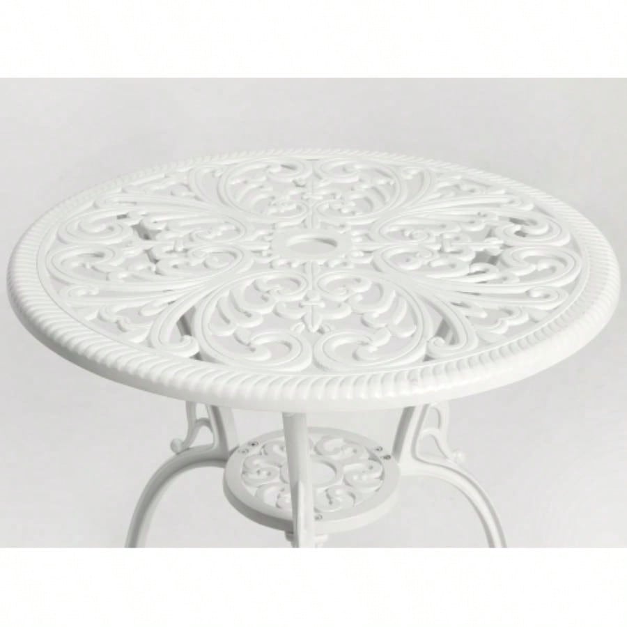 Best Choice Products 3 - Piece Outdoor Rust - Resistant Cast Aluminum Patio Bistro Set white