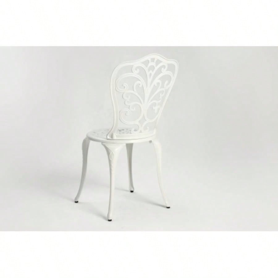 Best Choice Products 3 - Piece Outdoor Rust - Resistant Cast Aluminum Patio Bistro Set white