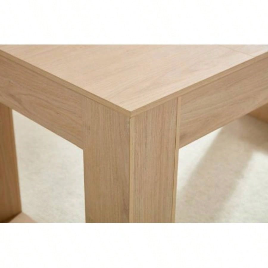 Farmhouse Kitchen Dining Table 4 - 6 People, Rectangular Dining Table Dining Room, Living Room, Kitchen with Sturdy Wood Farmhouse Full MDF Trim, Easy Assembly