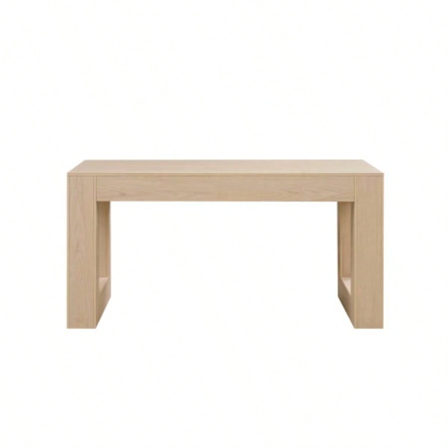 Farmhouse Kitchen Dining Table 4 - 6 People, Rectangular Dining Table Dining Room, Living Room, Kitchen with Sturdy Wood Farmhouse Full MDF Trim, Easy Assembly