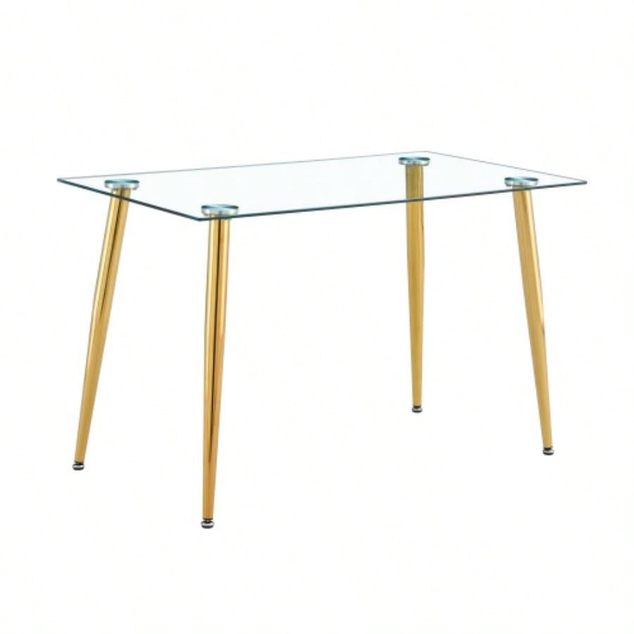 Glass Dining Table Transparent, 130*80* 8MM