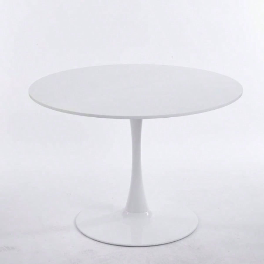 42.1white COLOR TOP Tulip Table Mid - Dining Table 4 - 6 people With Round Mdf Table Top, Pedestal Dining Table, End Table Leisure Coffee Table