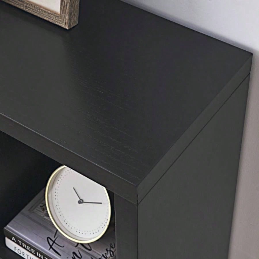 Open Wooden Open Shelf Bookcase, Freestanding Display Storage Cabinet with Cube Storage Spaces, Floor Standing Bookshelf, Entryway, Living Room Storage Cabinet
