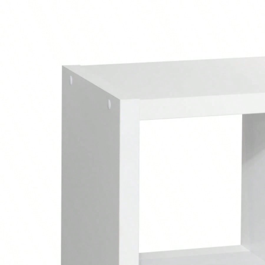 Cube 8 - Cube Organizer Storage with Opened Back Shelves, 2 X 4 Cube Bookcase Book Shleves Home, Office White