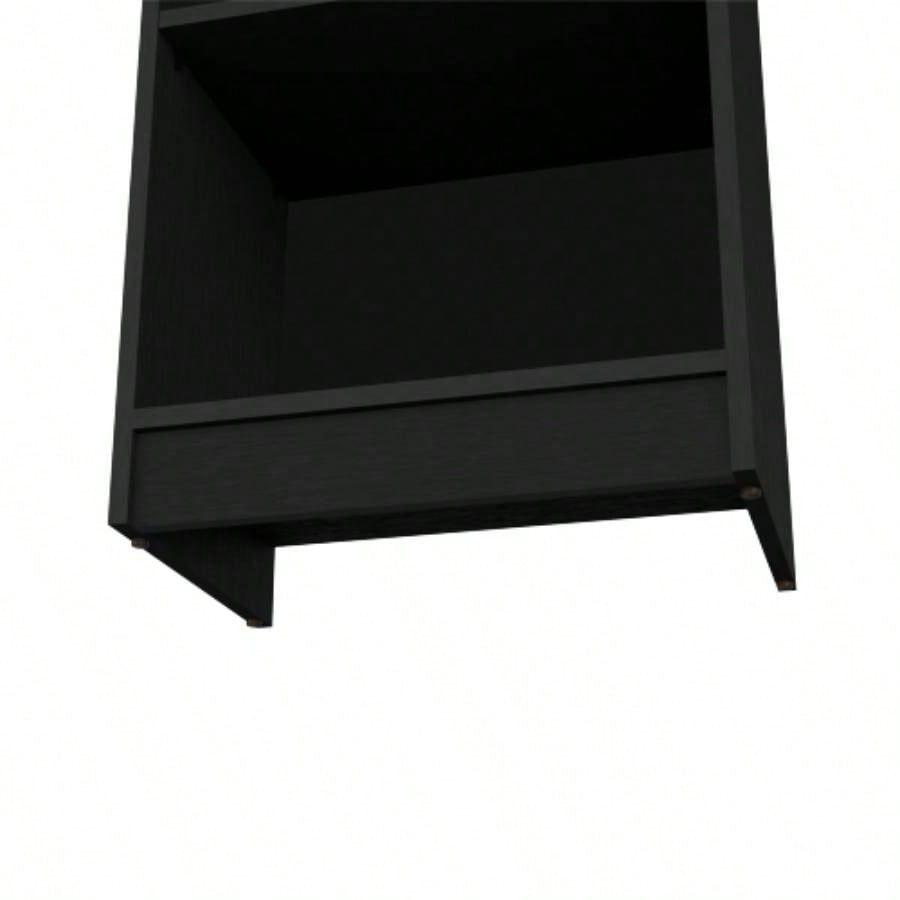 Vinton XS Bookcase Compact Bookshelf with Multiple Shelves, Black