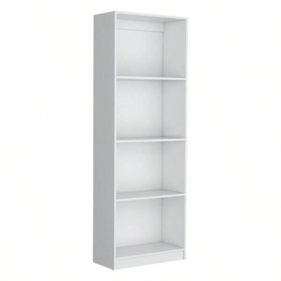 Vinton Bookcase with Spacious Tier - Shelving Design, White