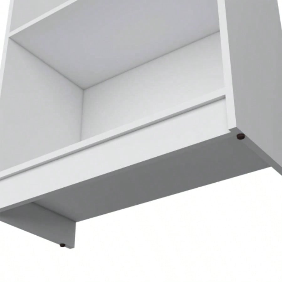 Vinton Bookcase with Spacious Tier - Shelving Design, White