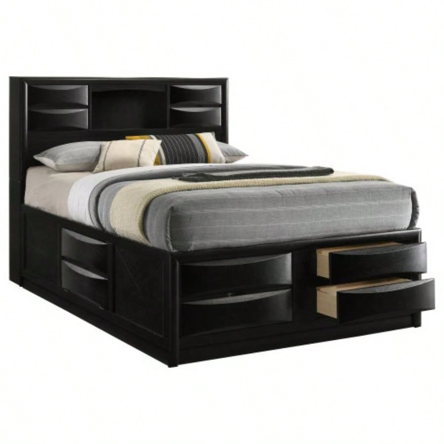 Jazz Black Storage Bed