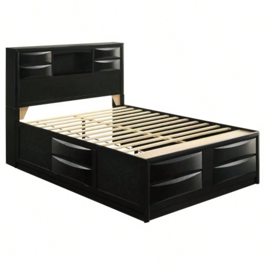 Jazz Black Storage Bed