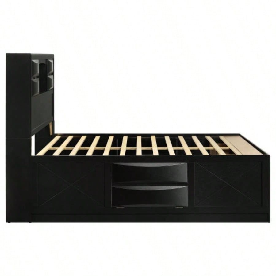 Jazz Black Storage Bed