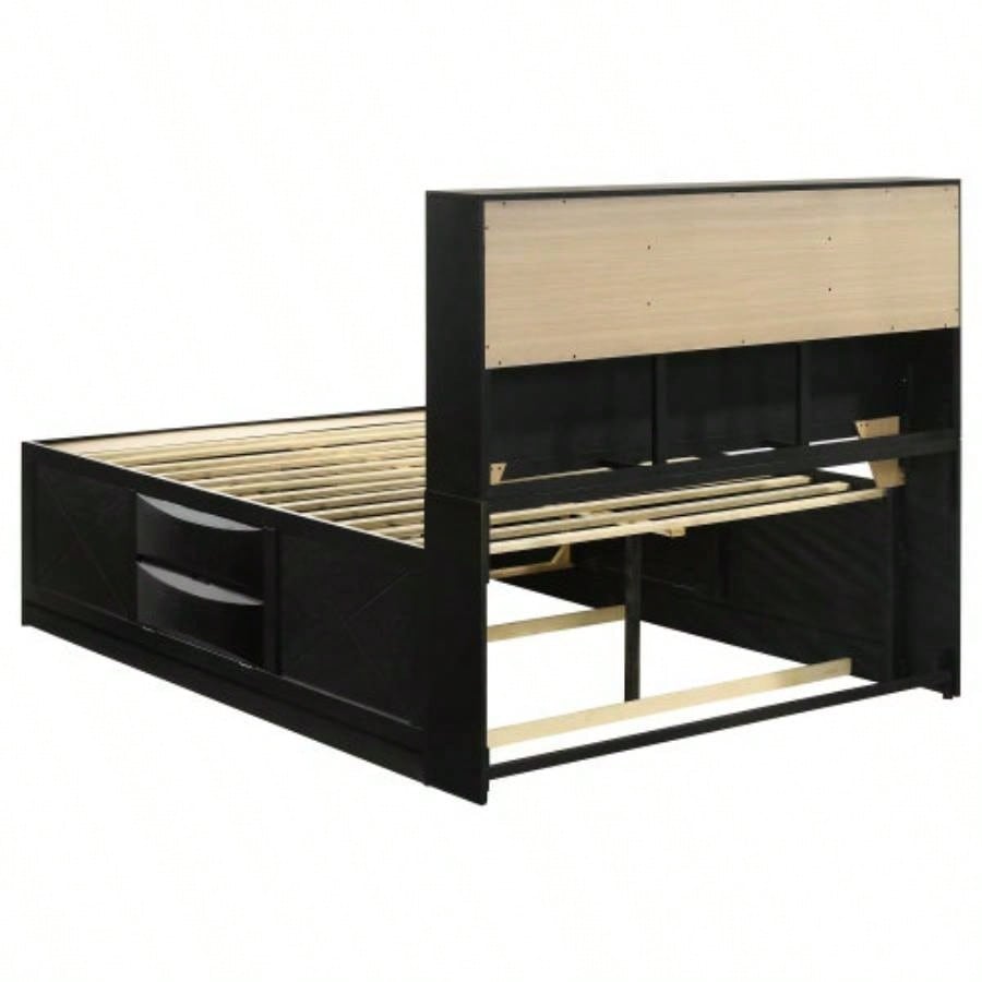 Jazz Black Storage Bed