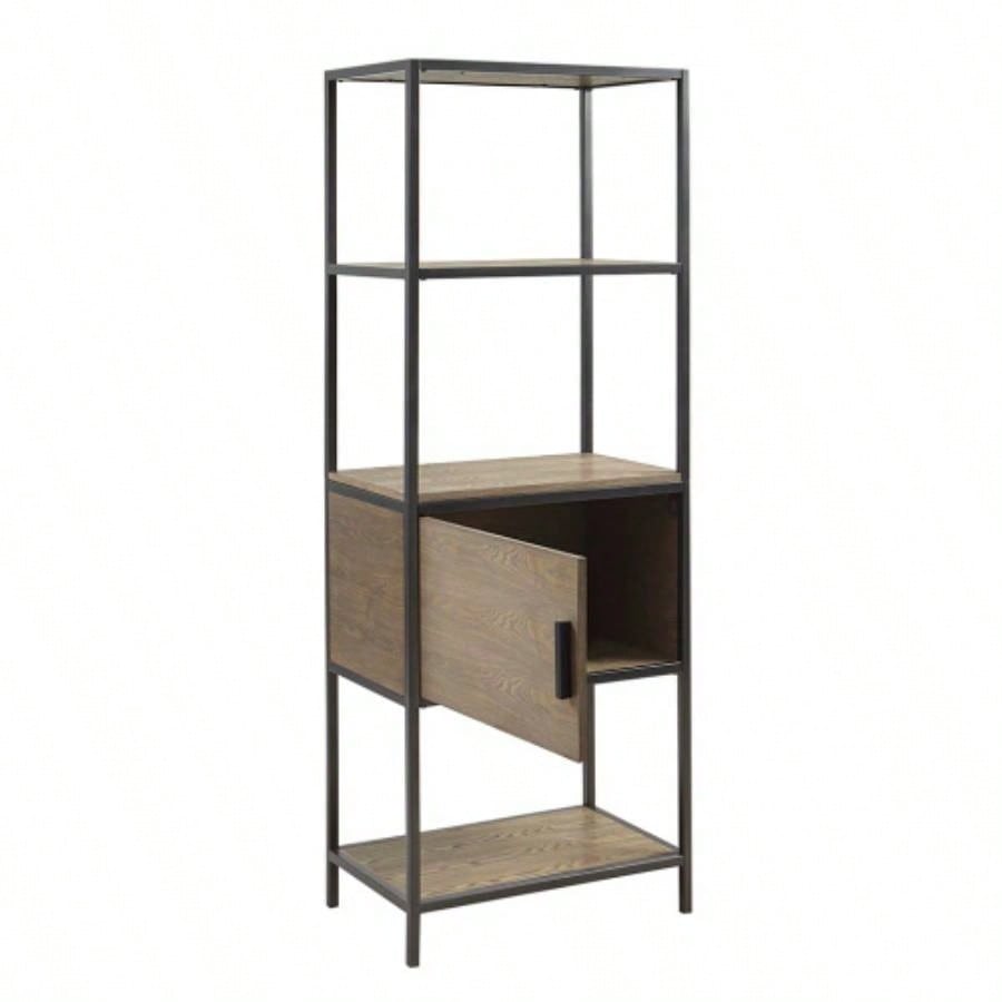 3 - Shelf Bookcase with Storage Cabinet
