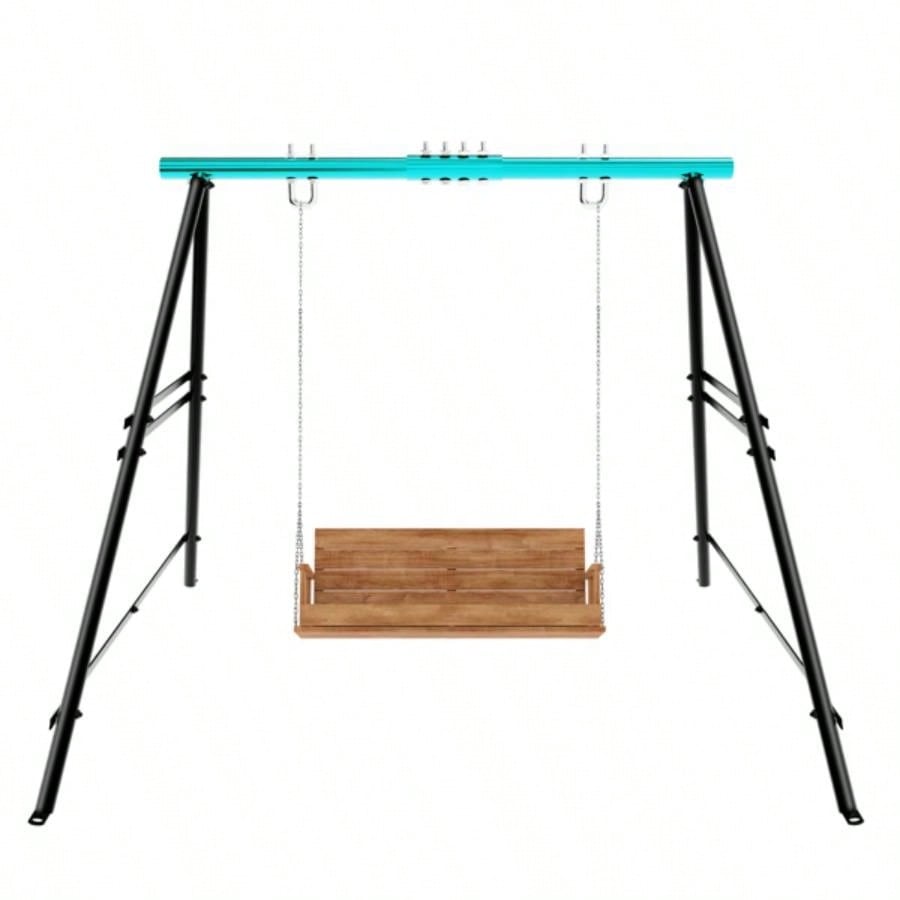 Swing Sets Backyard, Outdoor Porch Swing Frame, Hammock Chair Stand Only, Load 550Lbs A - Frame Swing Stand, Swing Set Patio, Playground, Park, Swing not Include