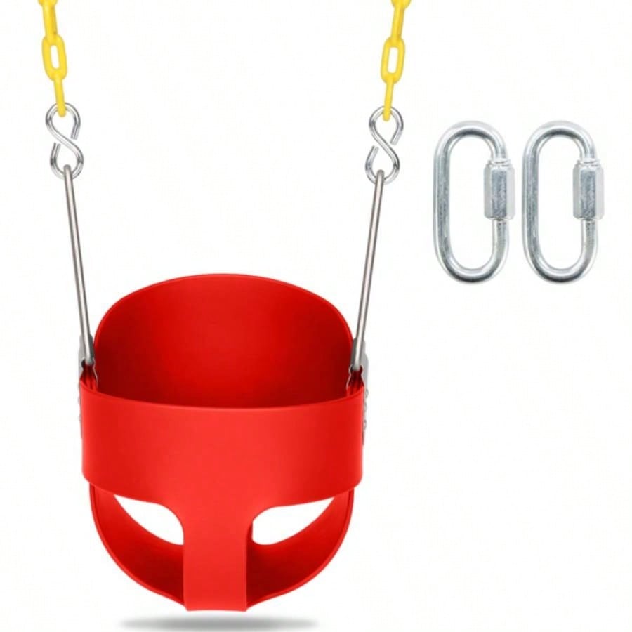 Swing Set Stuff Highback Full Bucket Swing Red
