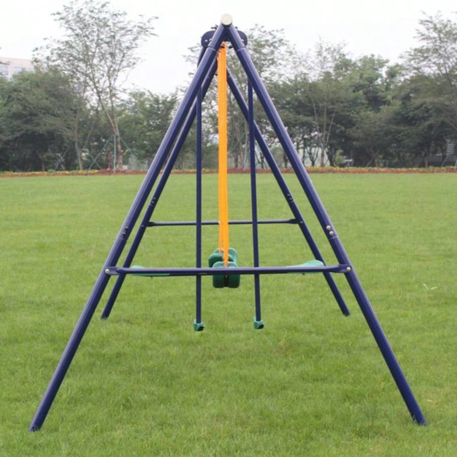 Metal Swing Set Outdoor with Glider Kids, Toddlers, Children