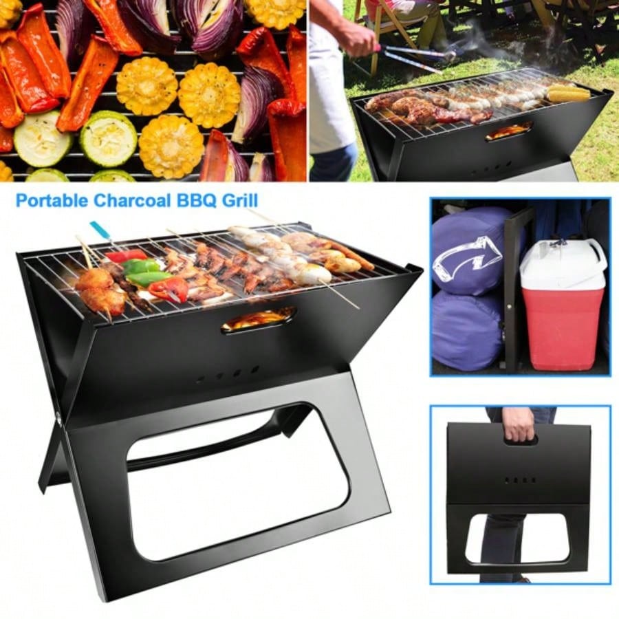 Portable BBQ Barbecue Grill Foldable Charcoal Grill Camping Garden Outdoor Travel