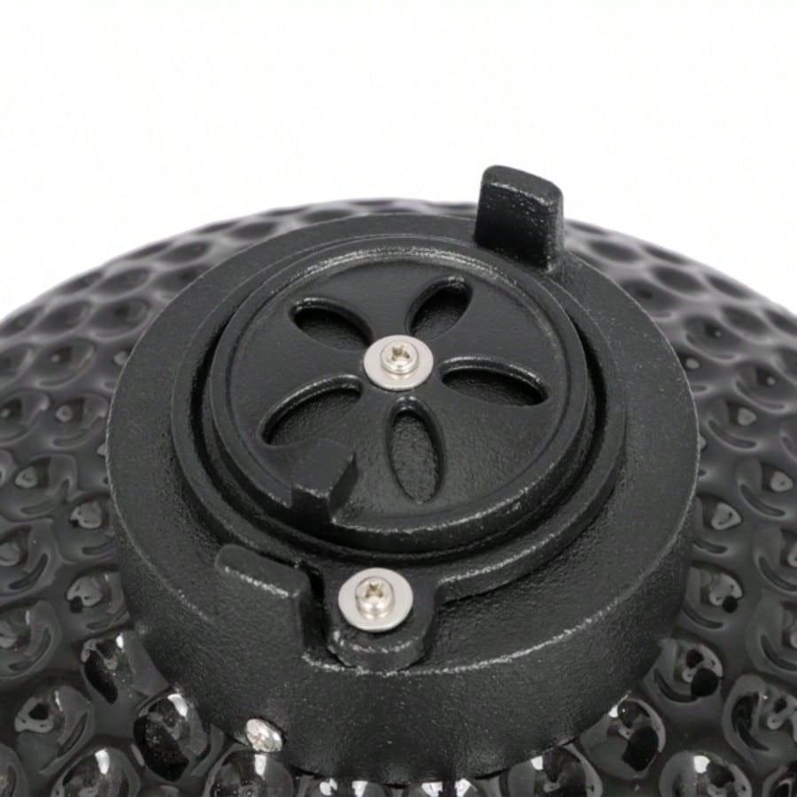 13in Round Ceramic Charcoal Grill Black