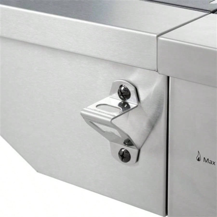 Propane Grill 4 Barbecue Grill Stainless Steel Gas Grill with Side and Thermometer Outdoor BBQ, Camping