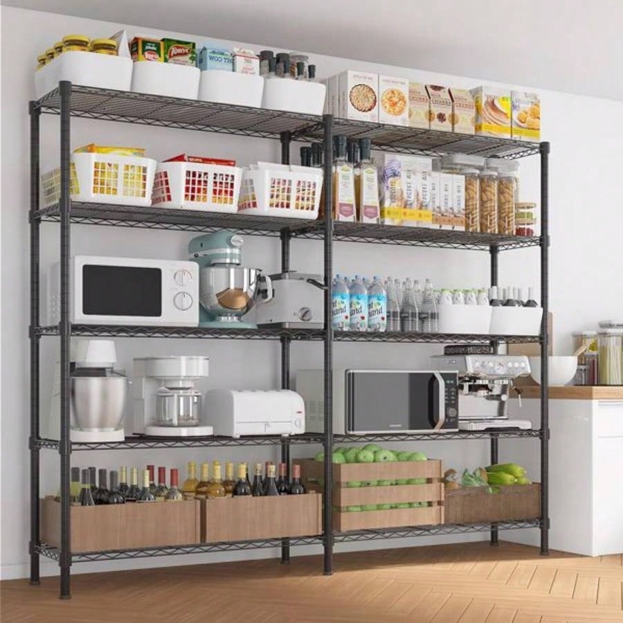 5839; 39; 160; Adjustable160; Storage Shelves160; 1500LBS160; NSF160; Wire Shelving Unit160; 5160; Tier Metal Shelving Storage Rack Shelves Storage Heavy Duty Garage Shelf Pantry Shelves Kitchen Shelving, 160; 5839; 39; 7139; 39; H*