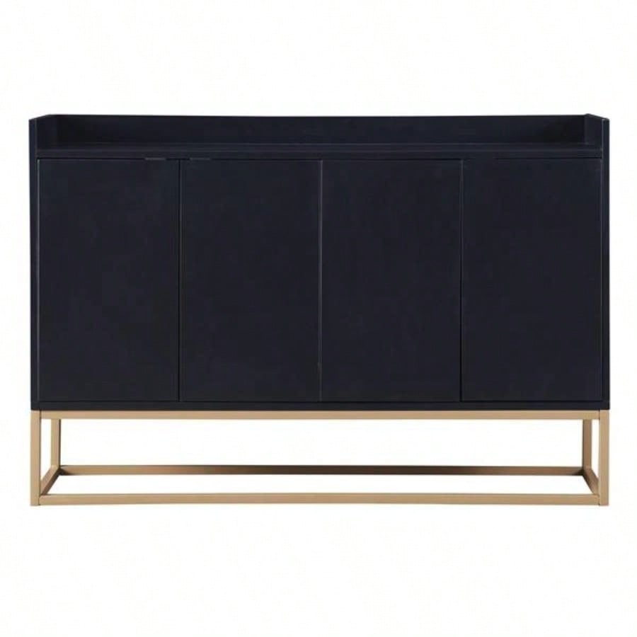 Modern Sideboard Elegant Buffet Cabinet with Large Storage Space Dining Room, Entryway Black