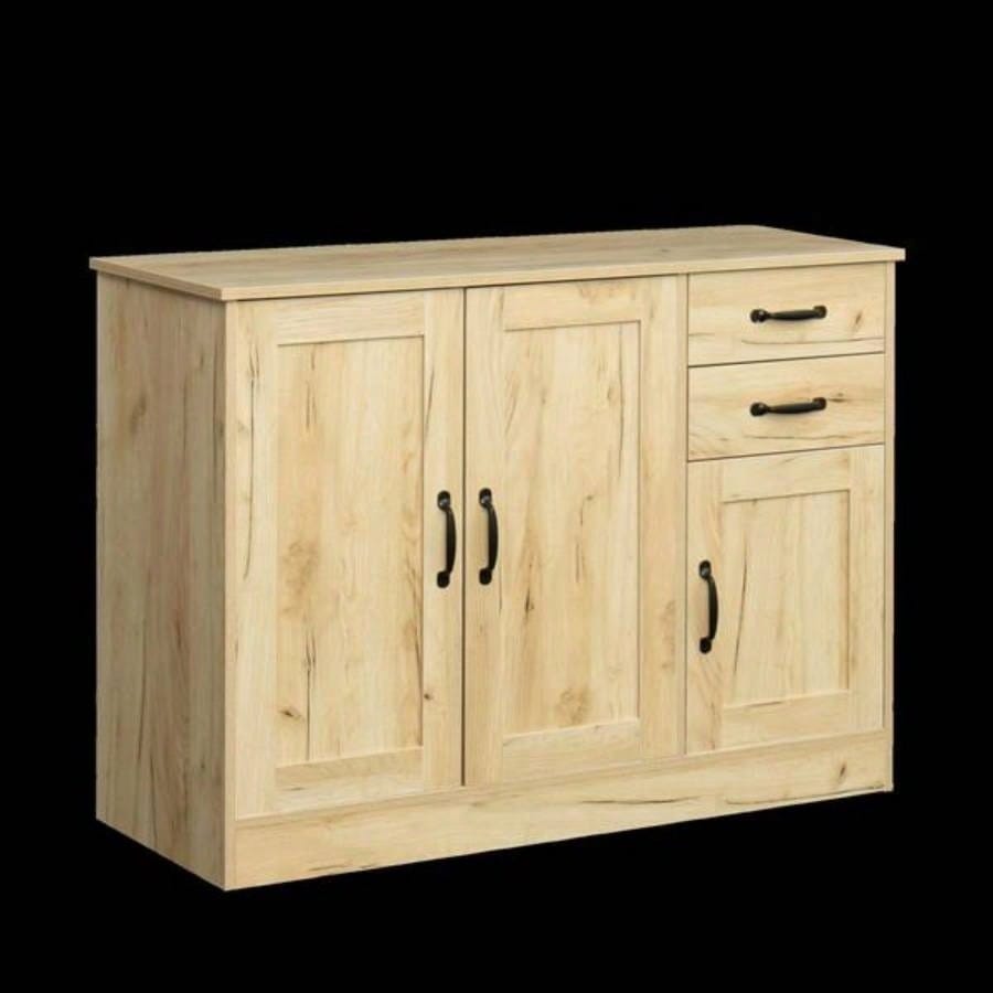 Modern Wood Buffet Sideboard with 2 doors1 Storage and 2drawers - Entryway Serving Storage Cabinet Doors - Dining Room Console, 43.3 Inch, Oak