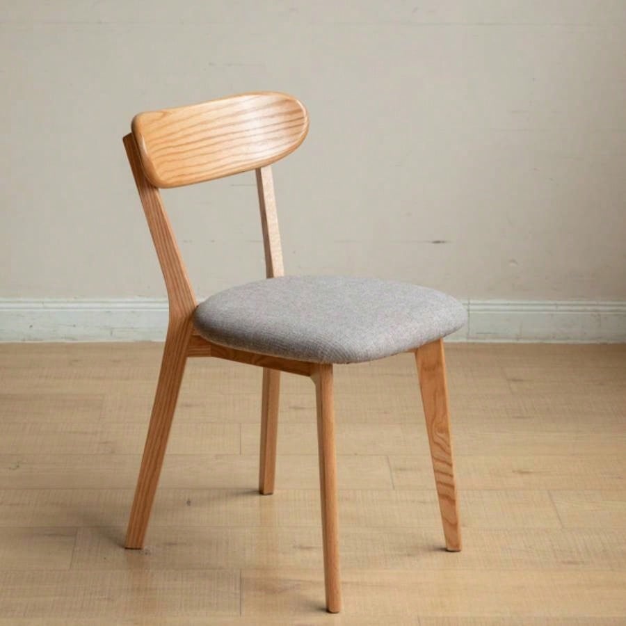 Set of 4 pcs Dining Chair Wooden FAS Grade Oak Natural Wood Made in North America Dirt - Wood Chair Solid Chair Table Chair Wooden Living Room Chair Simple And Natural 47.5 * 55.5 * 78cm