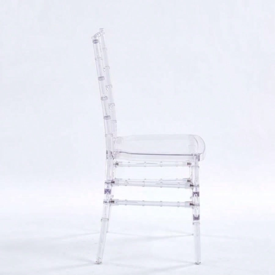 Wedding chair, dining chair, set of 4, plastic