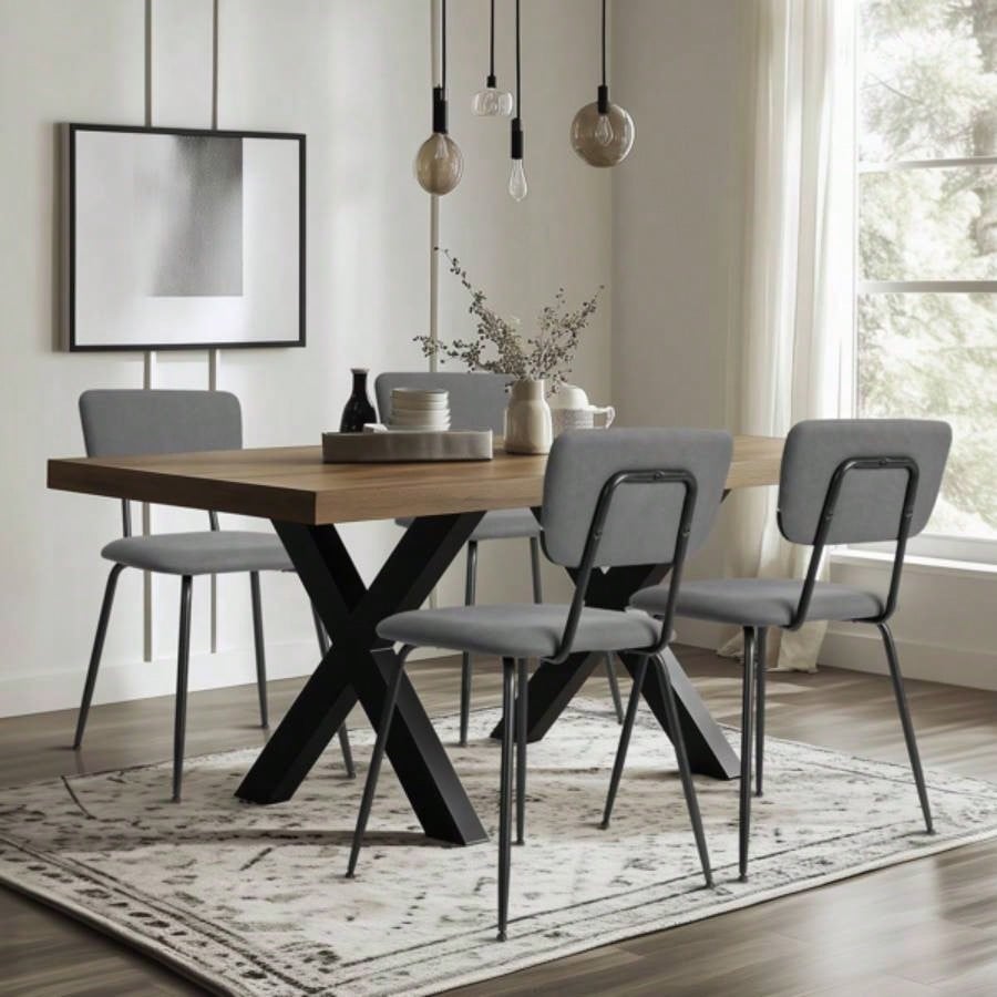 Set of 4 Modern Padded Dining Chairs Kitchen Bar Office Chair,