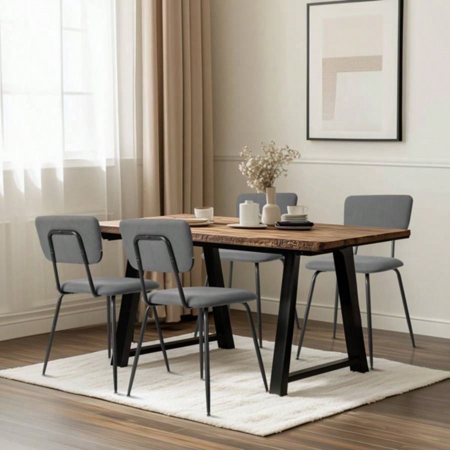 Set of 4 Modern Padded Dining Chairs Kitchen Bar Office Chair,