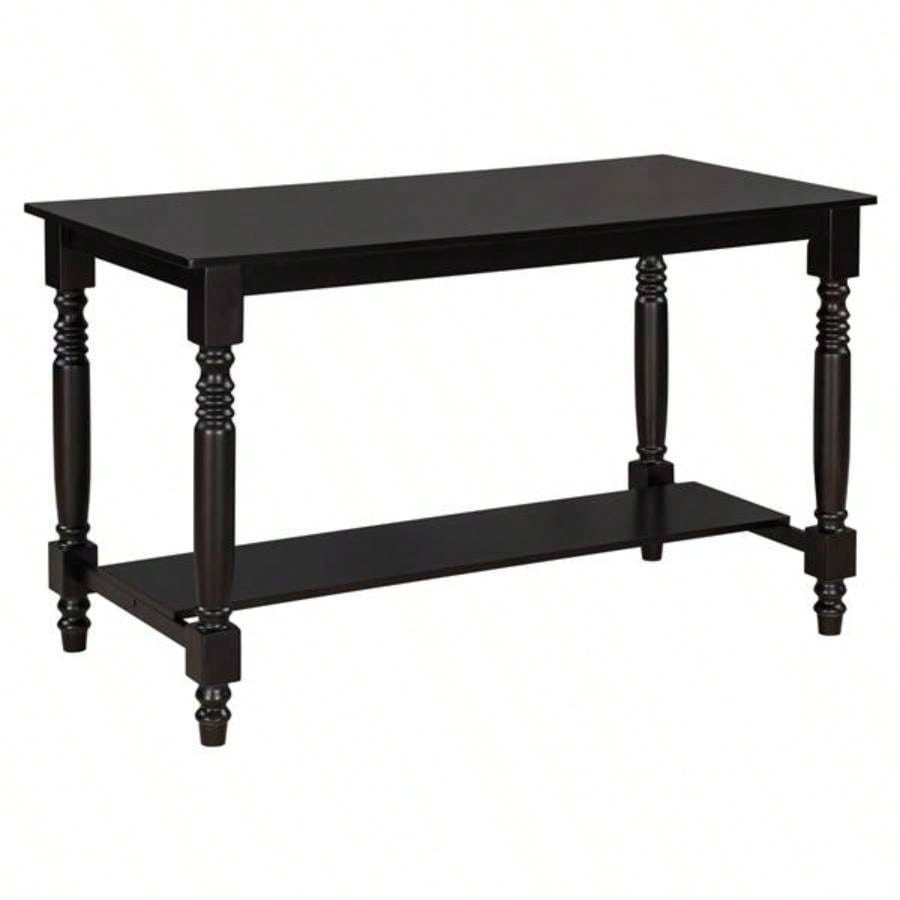 6 - Piece Counter Height Dining Table Set Table with Shelf 4 Chairs and Dining Room Espresso