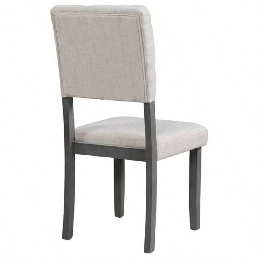 6 - Piece Dining Table and Chair Set with Special - shaped and Foam - covered BacksCushions Dining Room Gary