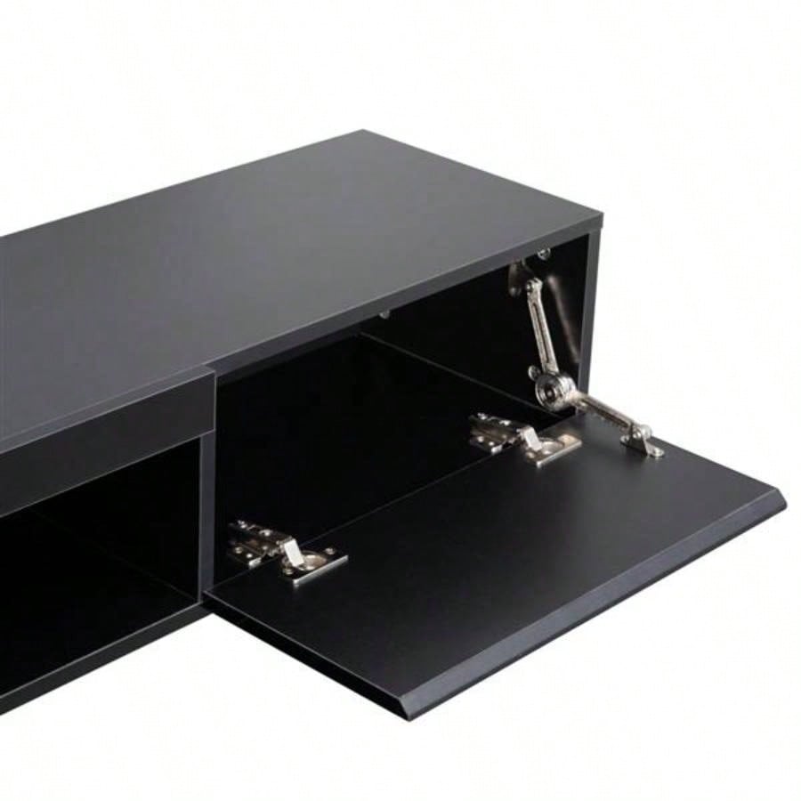 Floating TV Stand Wall Mounted with 20 Color LEDs, 63 Modern TV Stand, Floating TV Cabinet Entertainment Center 55 60 65 Inch TV