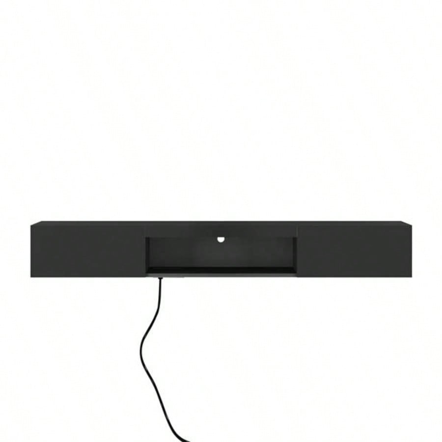 Floating TV Stand Wall Mounted with 20 Color LEDs, 63 Modern TV Stand, Floating TV Cabinet Entertainment Center 55 60 65 Inch TV