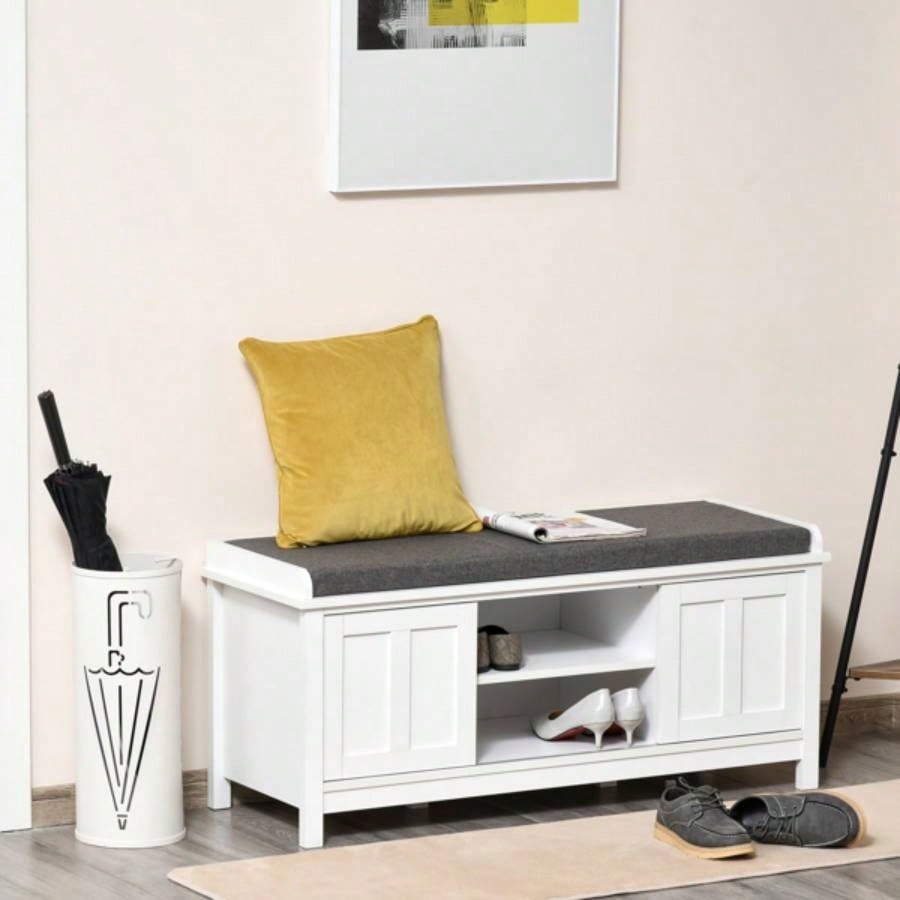 Shoe with Storage Cabinets Brown Prohibited by