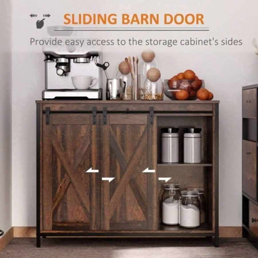 Cabinet Kitchen Sideboard Brown Prohibited by