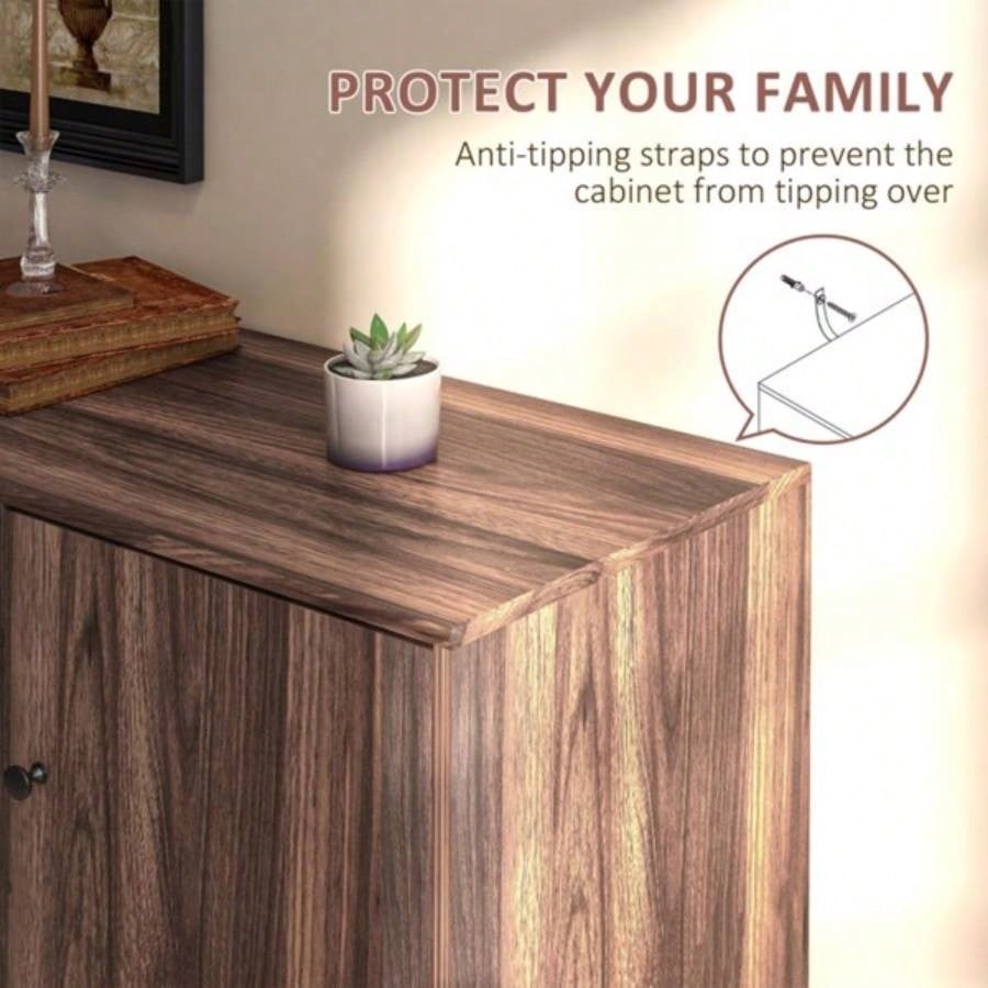 Storage Cabinet - Rustic Brown Prohibited by