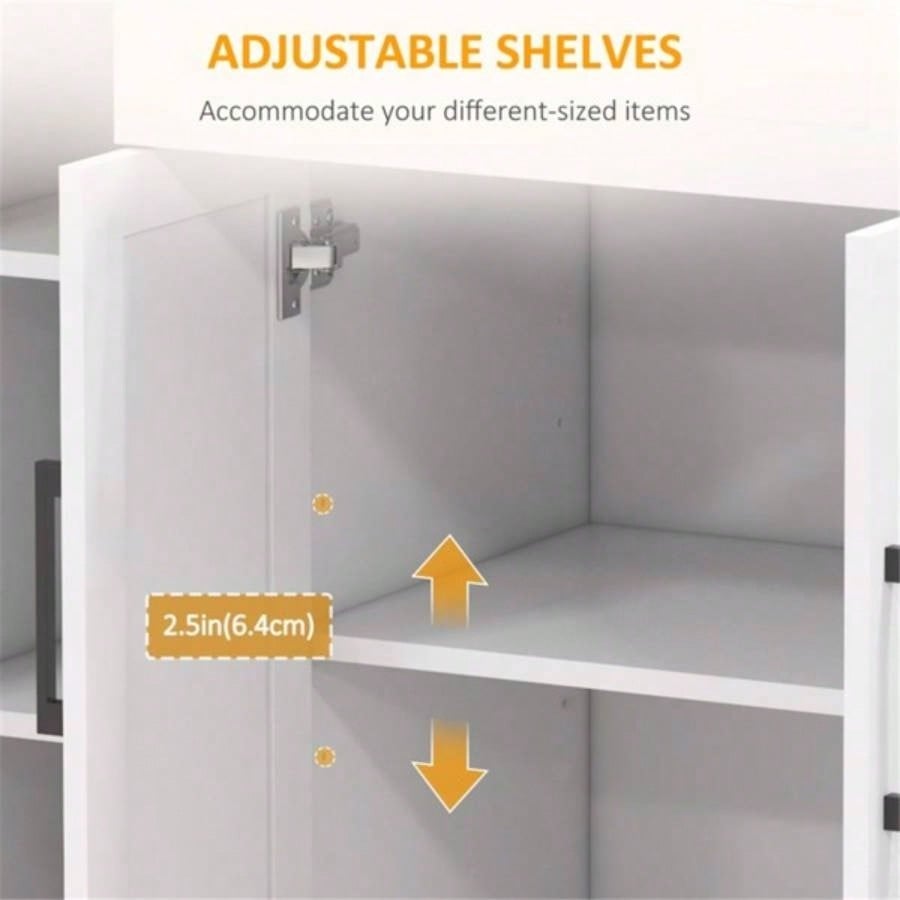Kitchen Cart/Storage cabinet - White Prohibited by