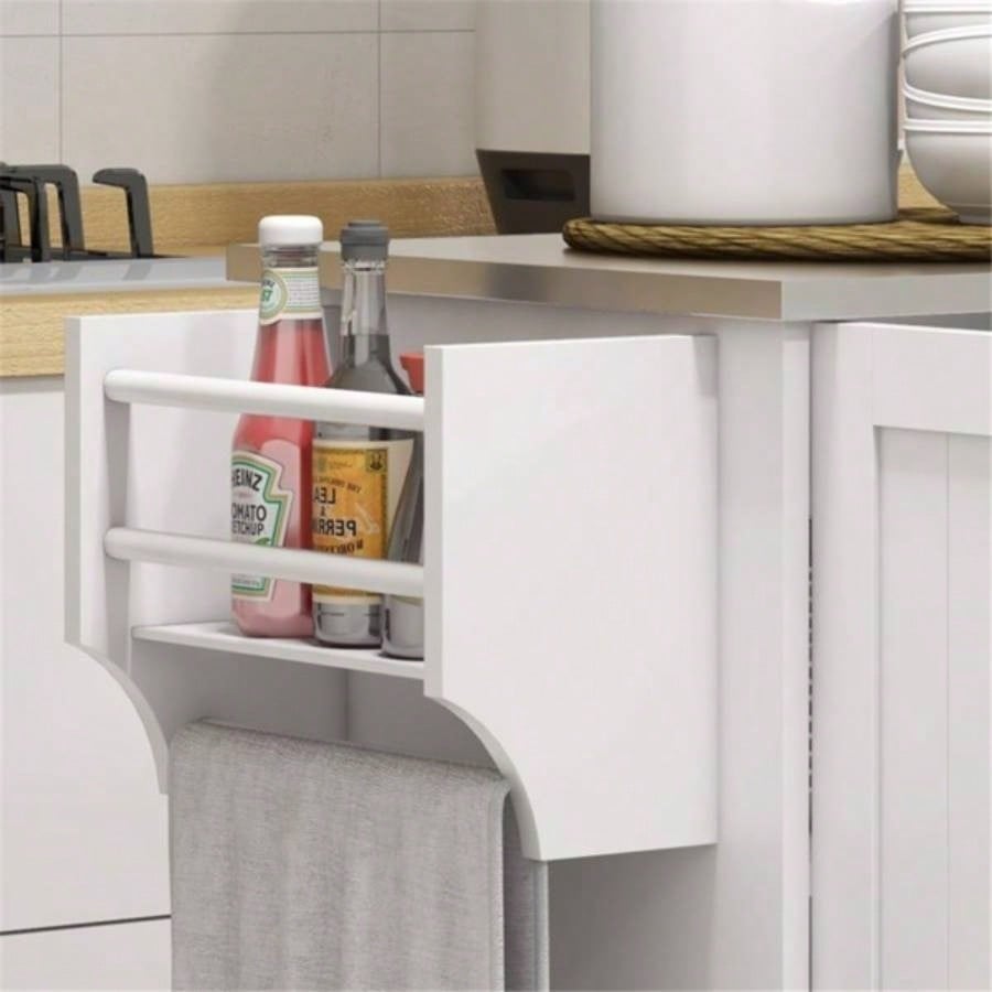 Kitchen Cart/Storage cabinet - White Prohibited by