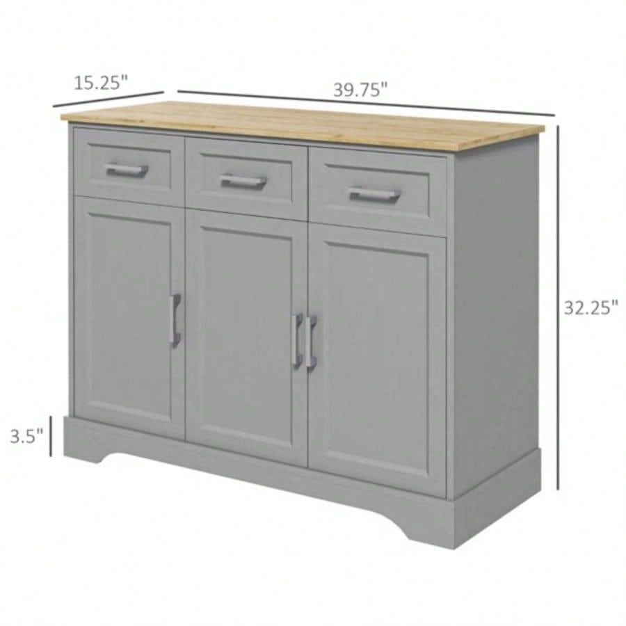 Kitchen Cabinet - Gray