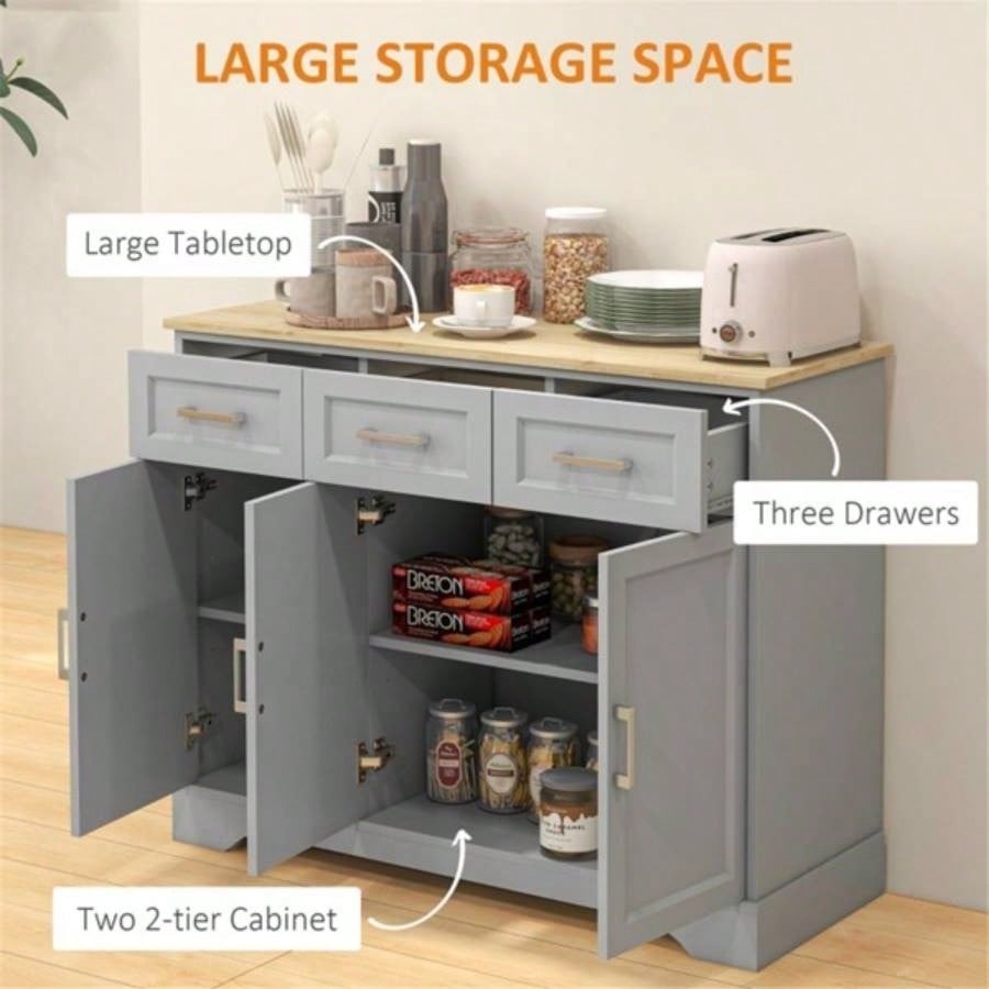 Kitchen Cabinet - Gray