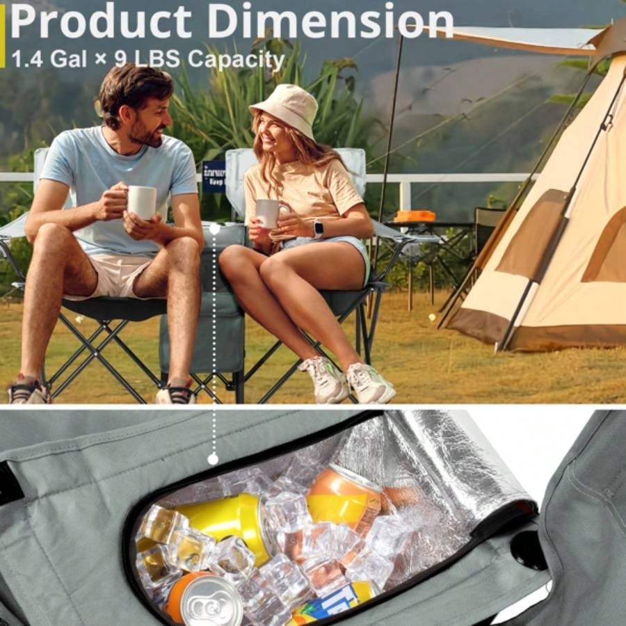 Portable Outdoor 2 - Folding Chair with Removable