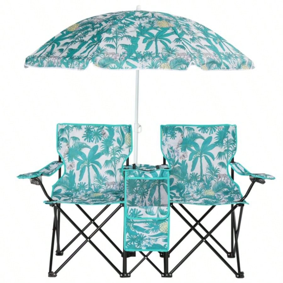 Portable Outdoor 2 - Folding Chair with Removable Pineapple 2