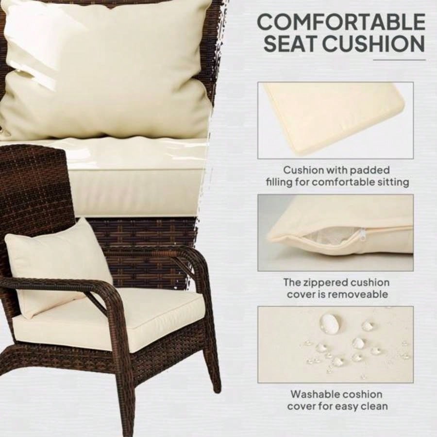 Outdoor Rattan Fire Pit Chairs
