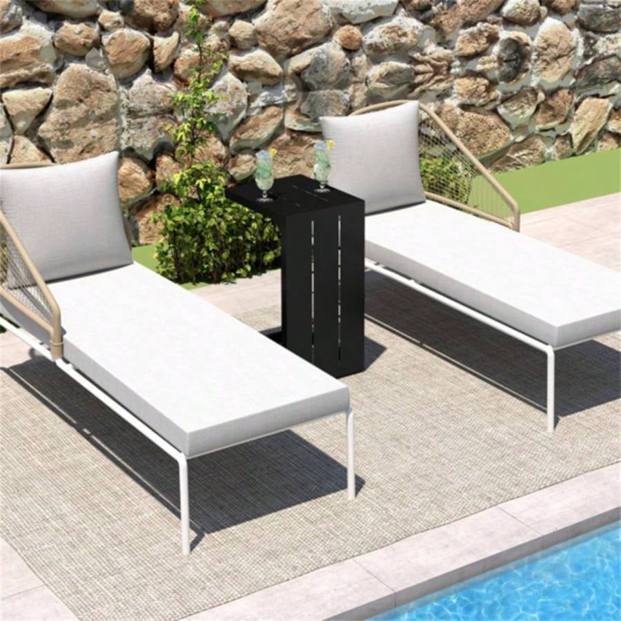 Versatile C - Shaped End Table Convertible Coffee Table